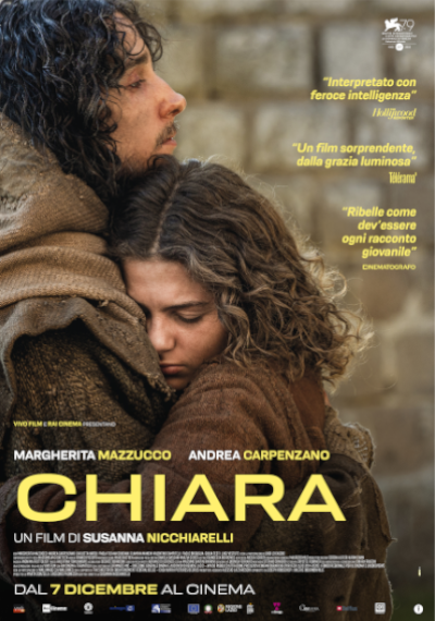 Proiezione il film “Chiara” di Susanna Nicchiarelli